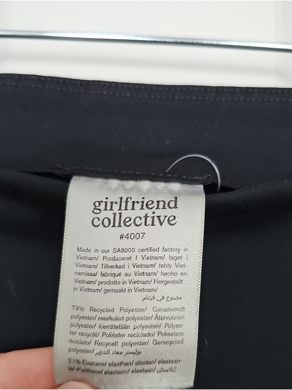 Girlfiend Collective Black Leggings -27 - Picture 4 of 8